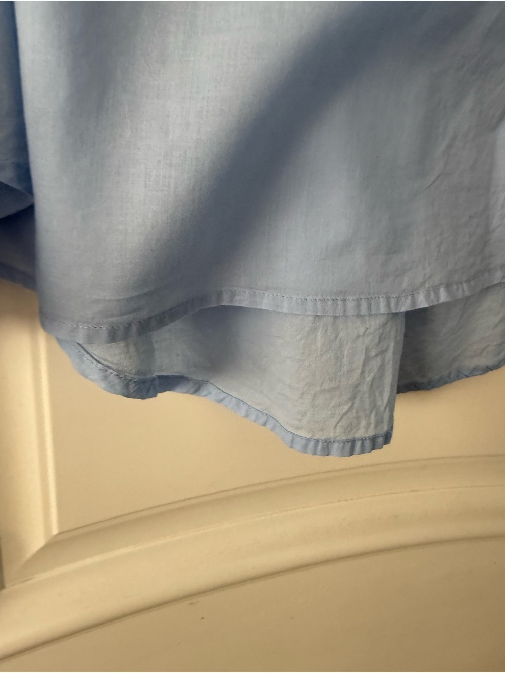 ME+EM Light Blue Eyelet Trim Long Sleeve Blouse Size 14 - Picture 7 of 10